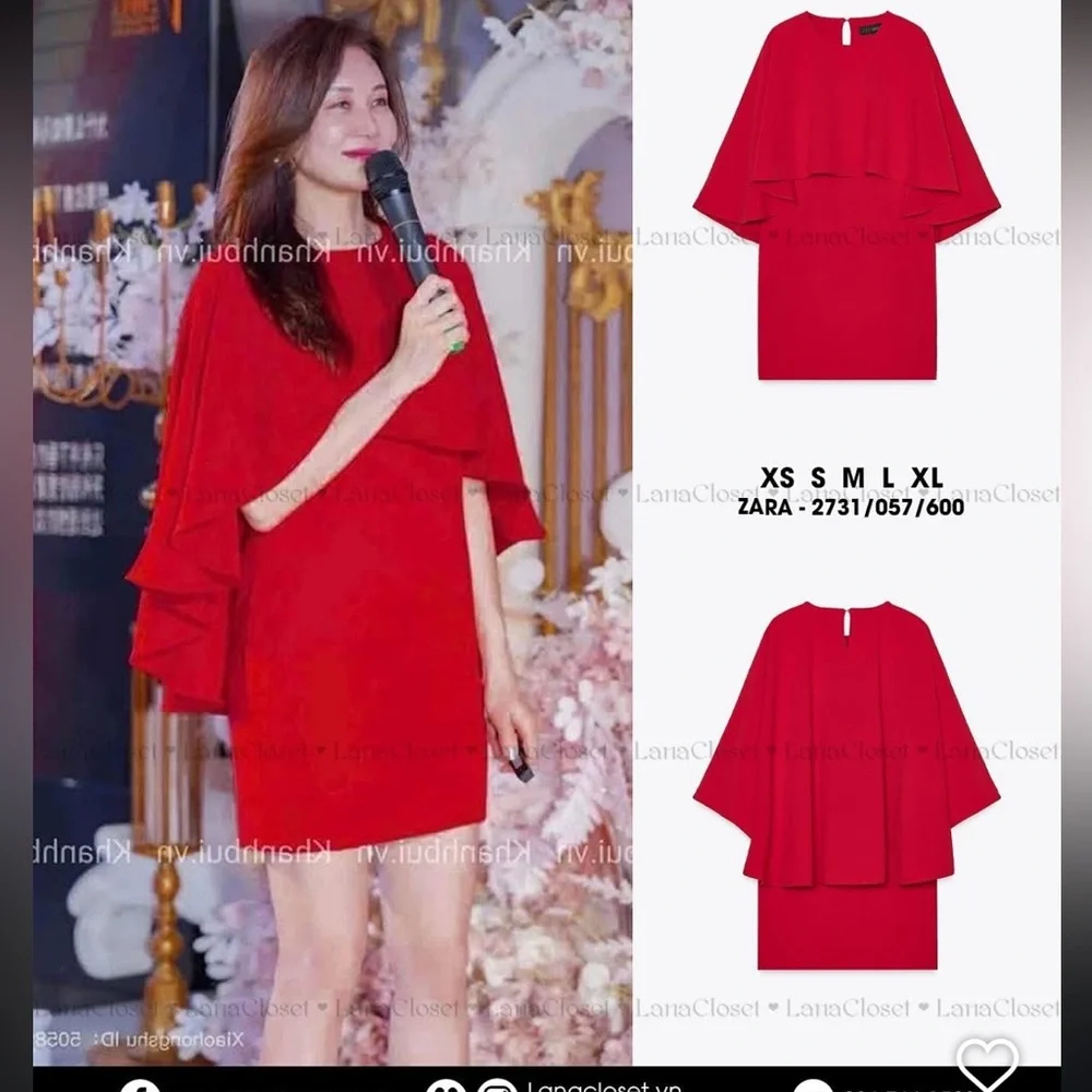 Zara Red Mini Dress - Picture 15 of 16